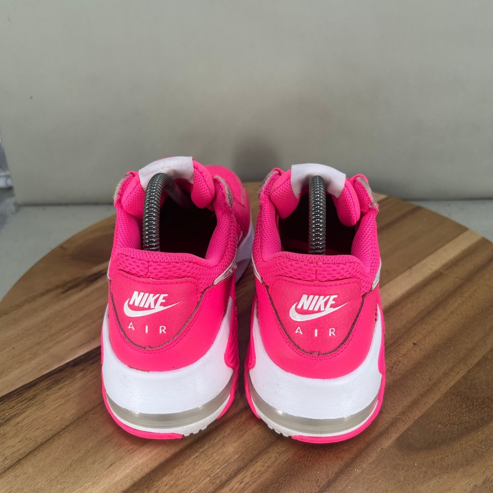 Nike Women's Bright Pink and White Sneakers - Picture 4 of 8